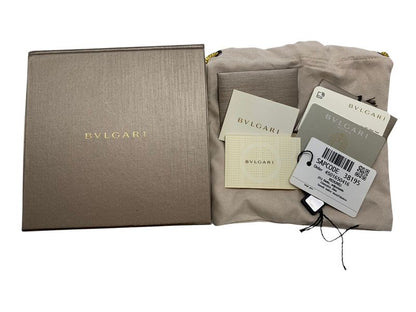 1465 Bulgari Logomania 110/44 Black Silver Hardware Lq-g18-38195 Men's Belt