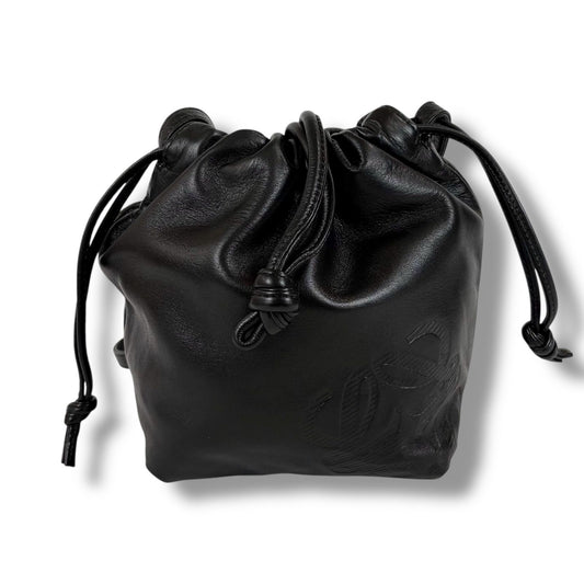 Loewe Drawstring Mini Shoulder Bag Pochette Drawstring Flamenco Knot Nappa