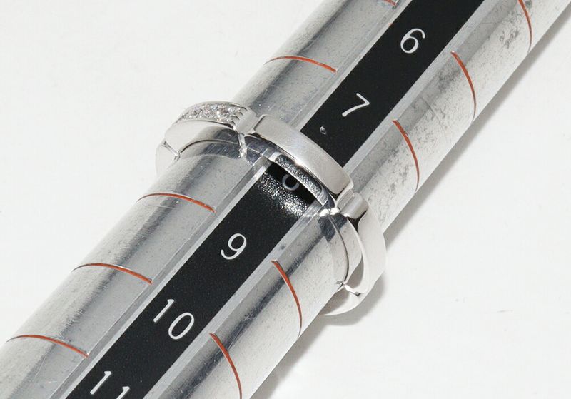 Cartier Ring 18K White Gold Diamond 4P (005ct) Mayon Panthère Wedding Ring