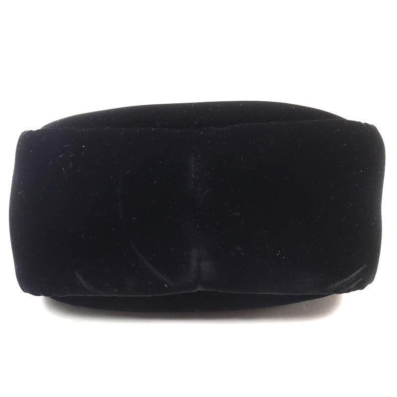 Prada 1ba410 Padded Velvet Mini Handbag Triangle Logo 2WAY Shoulder Bag Black