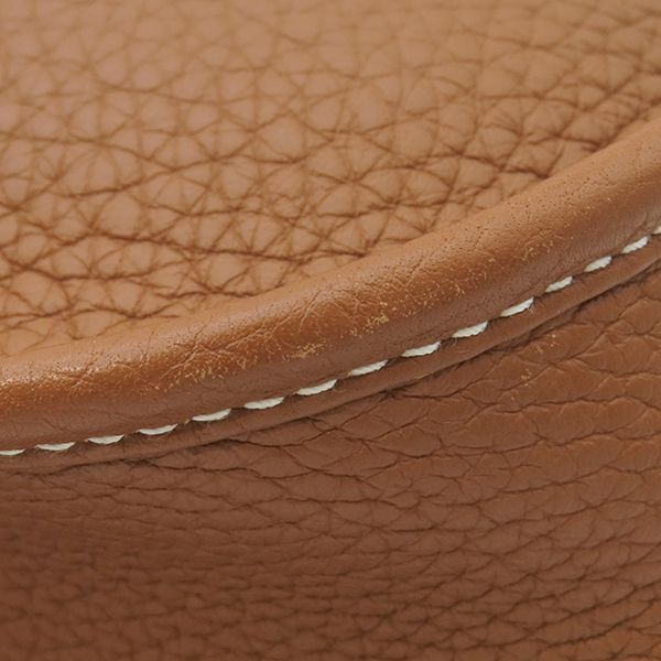 Hermes Shoulder Bag Evelyn 3 PM Amazon Taurillon Clemence Gold Silver Hardware