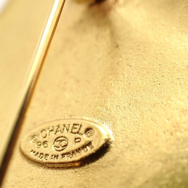 Chanel Brooch 96P Coco Mark Diamond Square Vintage GP A06627 1996 With Box Etc