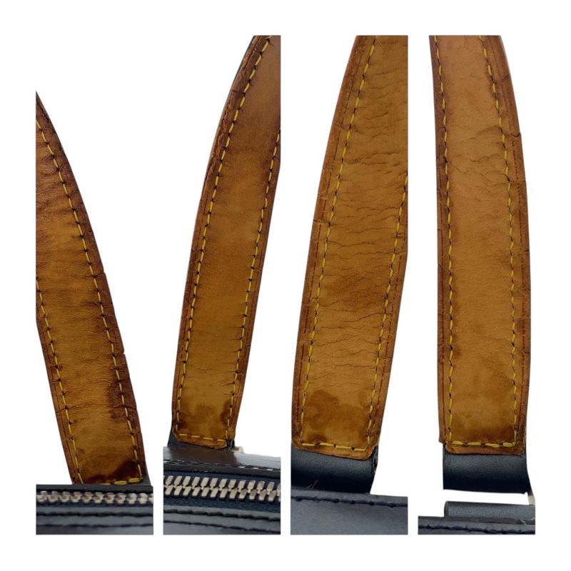 Louis Vuitton Monogram Matte Malden Navy Leather M55132 Business Bag Tote Bag