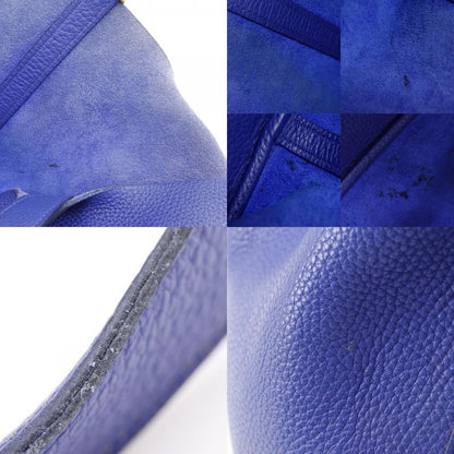 Hermes Picotin Lock 22mm (0.87in) Taurillon Clemence Blue Electric Blue/gold