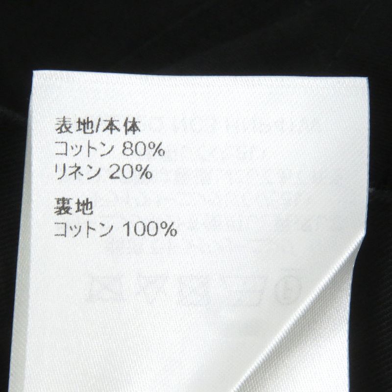 Louis Vuitton 22AW Linen Blend Logo Silver Plate Cargo Shorts Black 38 Made In