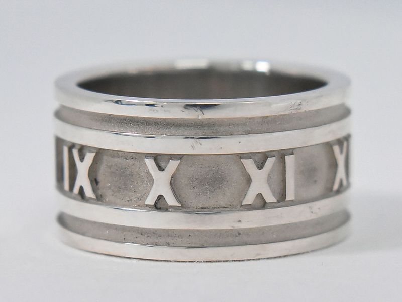 Authentic Tiffany & Co Tiffany & Co Atlas Wide 925 Ring Size 19 Silver Atlas