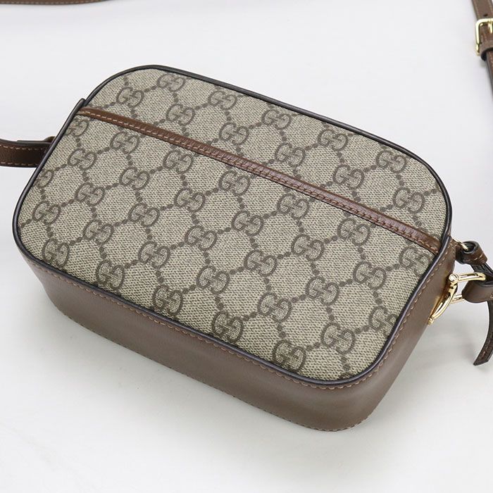 Gucci Small Camera Bag Horsebit 1955 760196 Shoulder Bag GG Supreme Leather