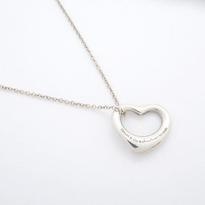 Tiffany & Co Necklace Open Heart Silver 925 Ladies