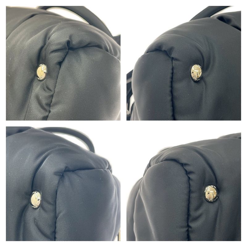 Prada Bl0881 Nylon 2way Bomber Handbag Black 408619 Handbag