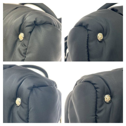 Prada Bl0881 Nylon 2way Bomber Handbag Black 408619 Handbag