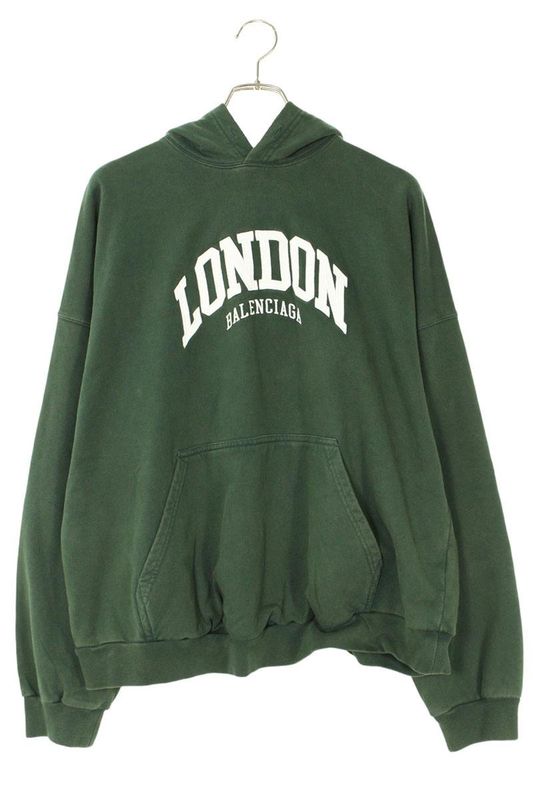 Balenciaga 674986 Tlvg6 London Embroidered Wide Fit Hoodie Men 1