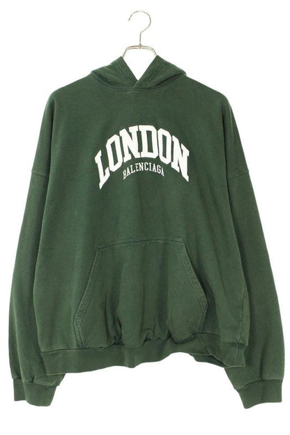 Balenciaga 674986 Tlvg6 London Embroidered Wide Fit Hoodie Men 1