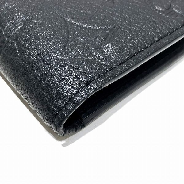 Louis Vuitton Monogram Shadow Portefeuille Plaza M62900 Long Wallet Bifold