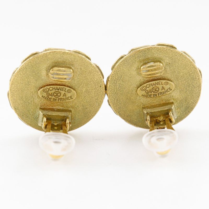 Chanel Coco Mark Vintage Gold Plated 94A Ladies 14.5g Earring