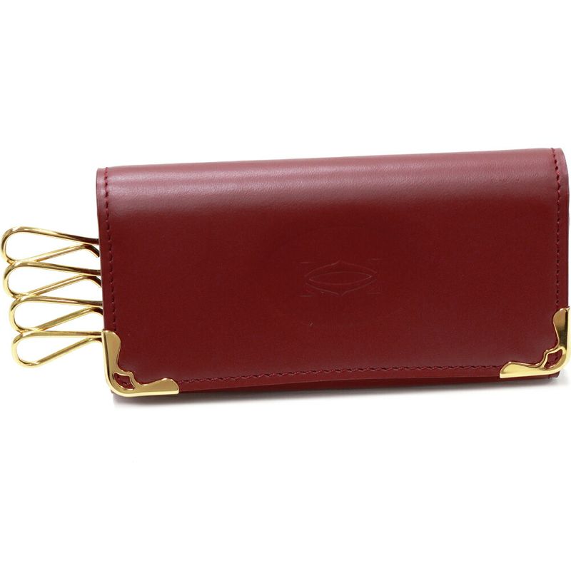 Cartier 4-ribbon Key Case Must Line Calf Bordeaux