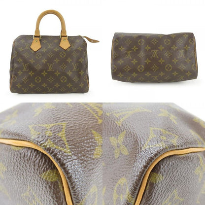 Louis Vuitton Handbag Speedy 25 M41528 Monogram Brown Gold Hardware Mini Boston