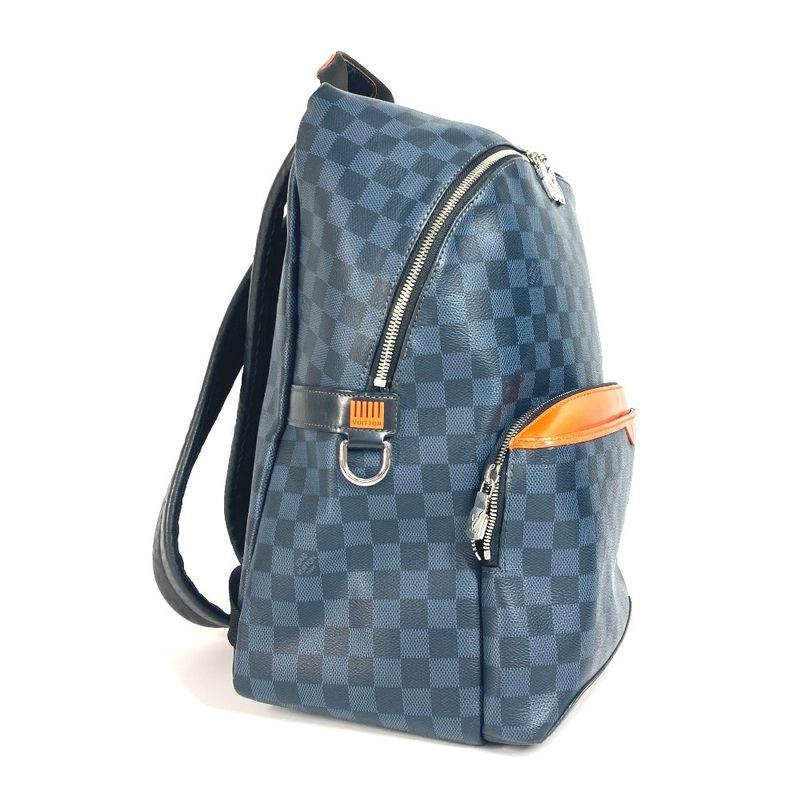 Louis Vuitton Backpack Sac Discovery Backpack N40157 Damier Cobalt Canvas Navy