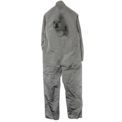Prada 22aw Back Print Silk Jumpsuit Gray S Sgc096