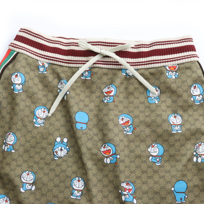 Gucci Doraemon Gucci Doraemon 656596 GG Pattern Webline Trapezoid Skirt Mini