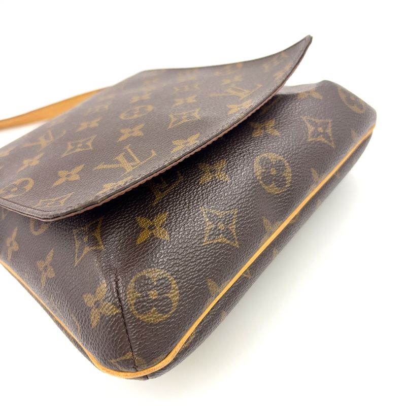 Louis Vuitton Musette Salsa Short Strap Monogram Leather × PVC Brown Shoulder