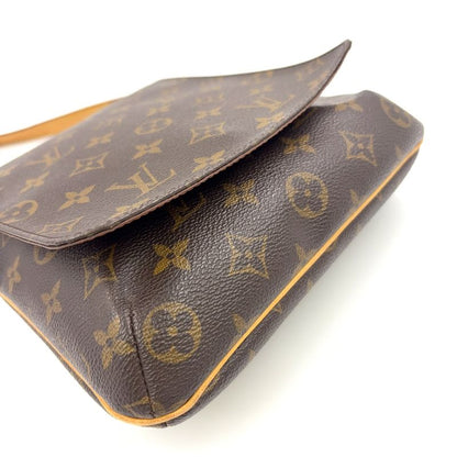 Louis Vuitton Musette Salsa Short Strap Monogram Leather × PVC Brown Shoulder