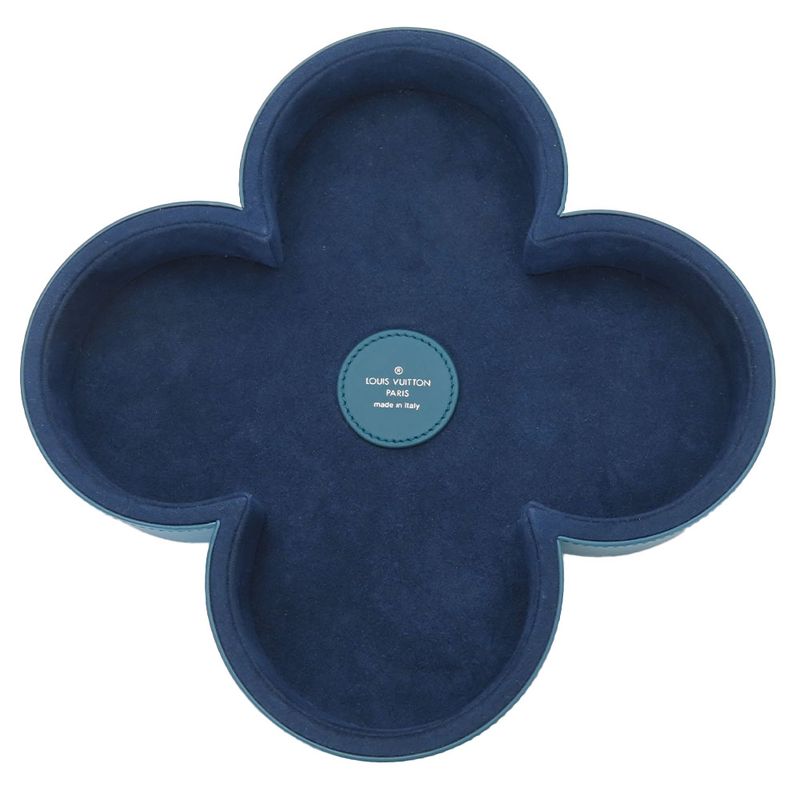 Louis Vuitton Other Accessories Vidée Poche Flower Monogram Blue Veil Brown