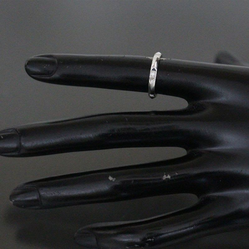 Tiffany & Co True Band Diamond Ring 6.5 Pt950 E1883