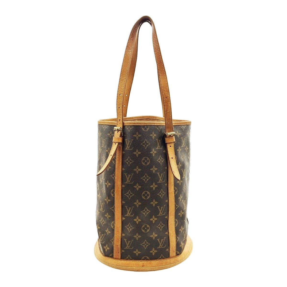 Louis Vuitton Monogram Bucket GM Shoulder Bag M42236 Brown