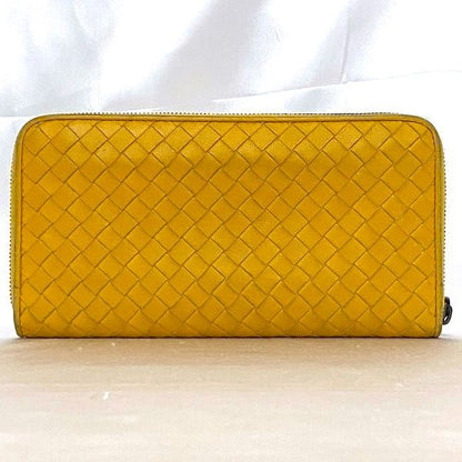 Bottega Veneta Round Zipper Long Wallet Ec21015 Yellow