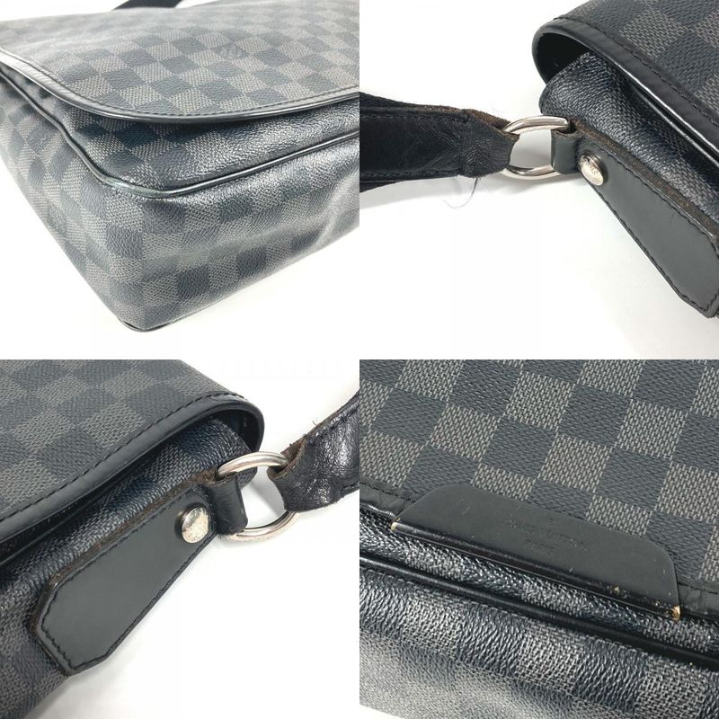 Louis Vuitton Shoulder Bag Daniel GM N58033 Damier Graphite Canvas Black