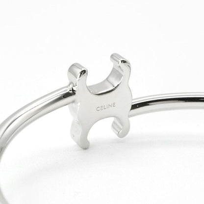 Celine Bracelet Bangle Cuff Silver Triomphe Asymmetric