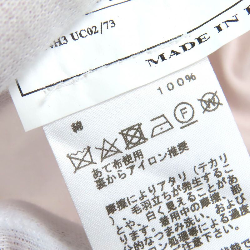 Hermes 23SS 100% Cotton Pocket Design Single Tailored Jacket Light Pink 48 Made