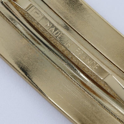 Chanel Logo Gold Plated Women's Barrette