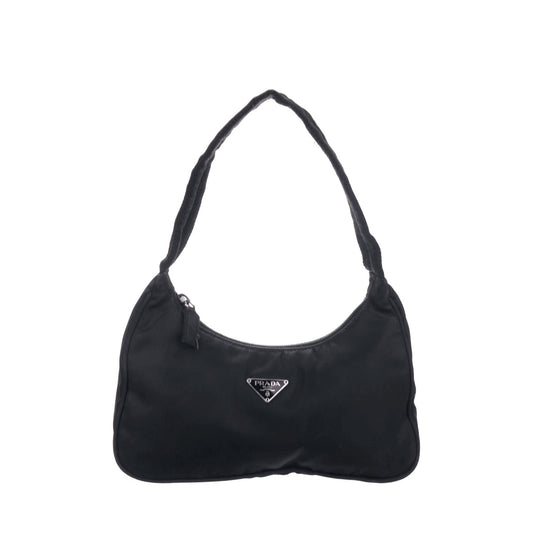 Prada Tessuto Nylon Sport Mini Bag Pochette Black - The Reluxe