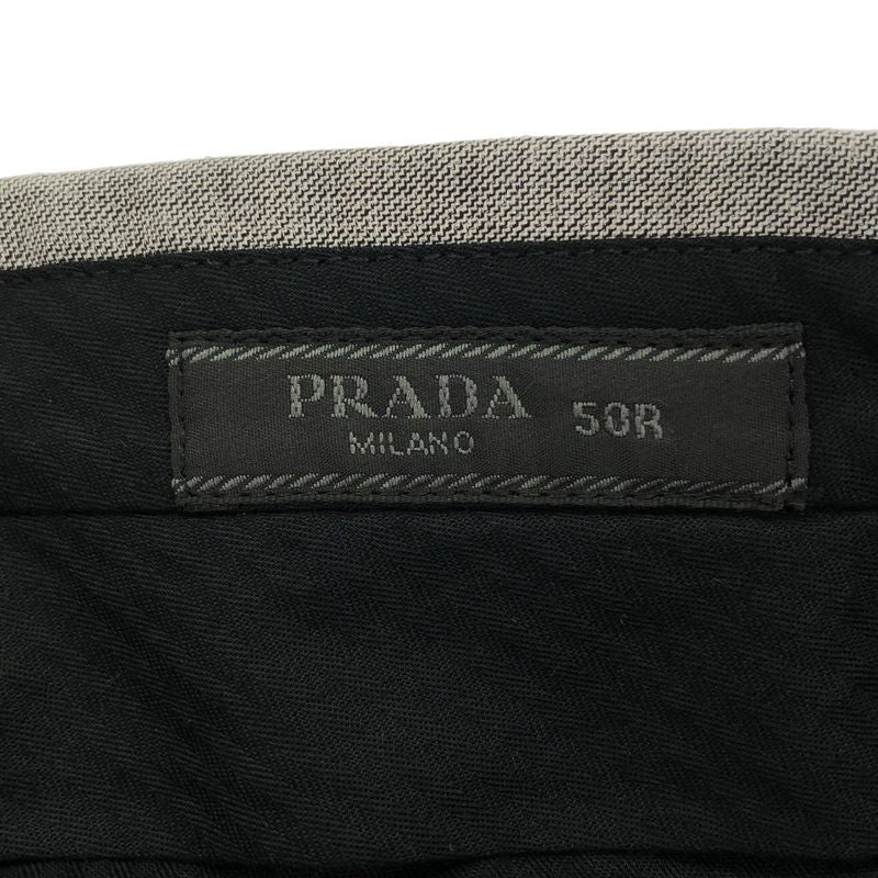 Prada Wool 2b Tailored Jacket and Slacks Pants Setup Suit Uae492 Gray 50
