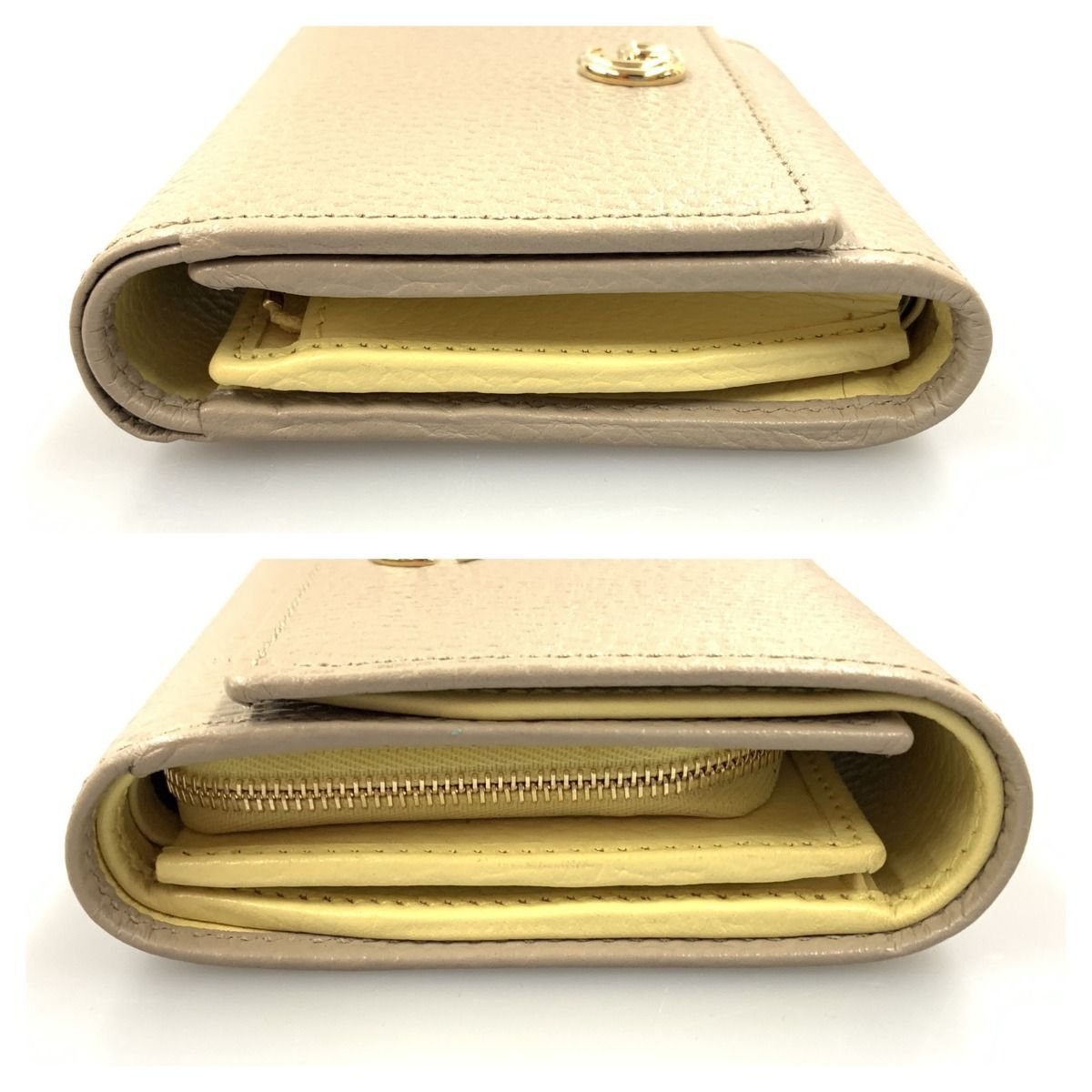 Gucci Ggmarmont Bifold Wallet 598587 0416 Beige