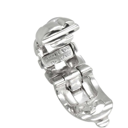 Tiffany & Co Tiffany & Co Woven Mesh Earring 18K WG White Togo Old 750 One Ear