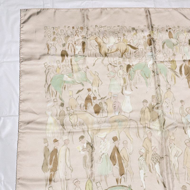 Hermes Carre 90 Paddock Pink Scarf 100% Silk