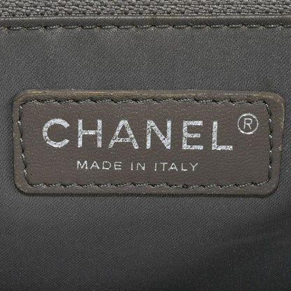 Chanel GST Chain Tote Bag Caviar Skin Blue Silver Hardware 17th Unit Coco Mark