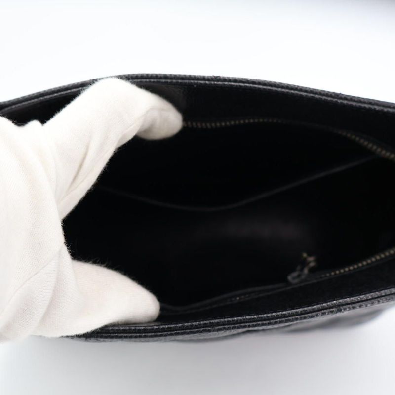 Chanel Reprint Tote Caviar Black Silver Hardware A01804 Bag