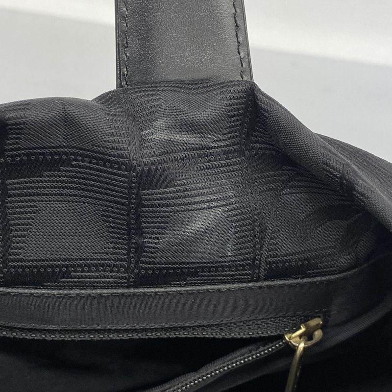 Chanel Tote New Travel Nylon Black Chien Pan Gold Hardware Women's