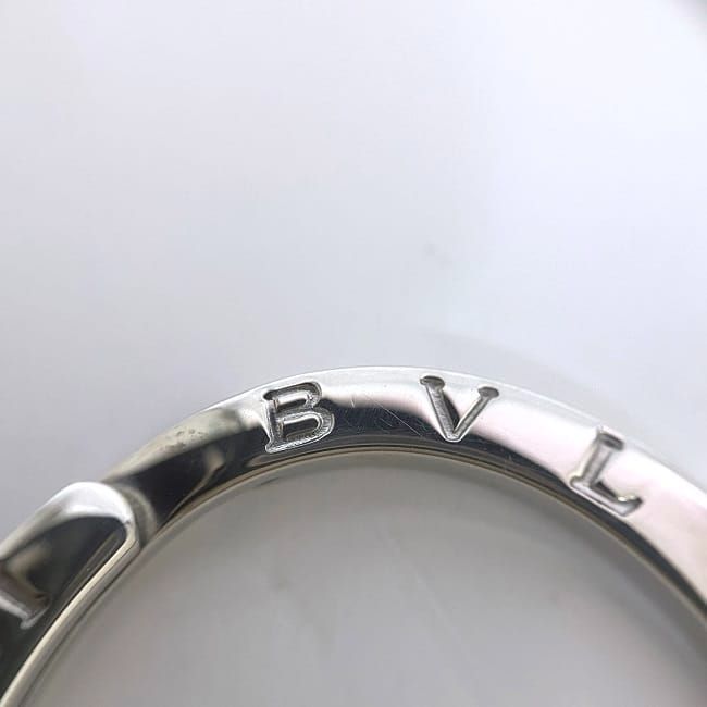 Bulgari Key Ring Silver Logomania Polished Ag 925