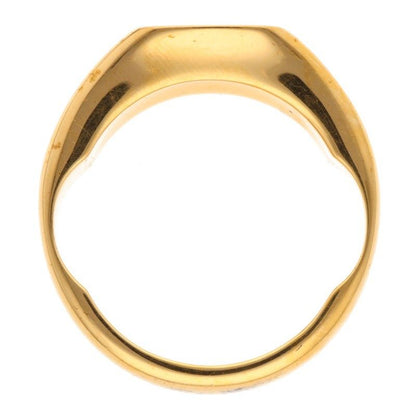 Balenciaga Double Finger Indentation Ring Men's S