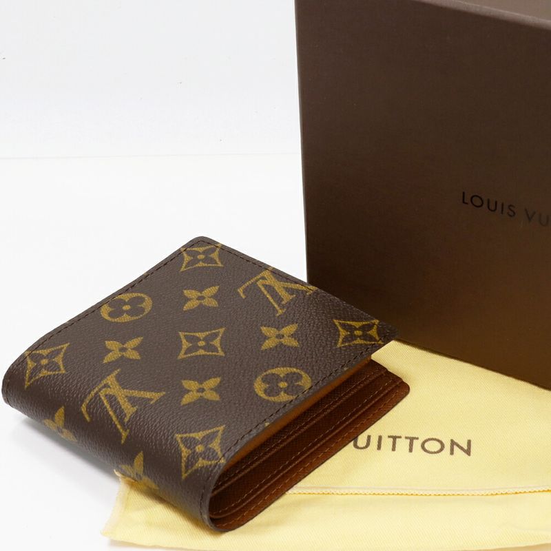 Louis Vuitton Monogram Portefeuille Marco Wallet With Coin Purse M61675