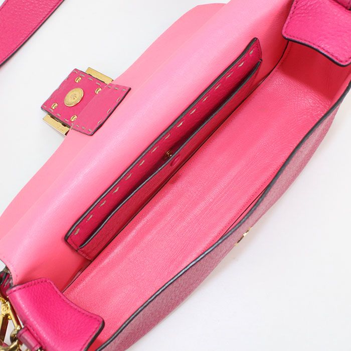 Fendi Baguette 8br600 Handbag Leather Women