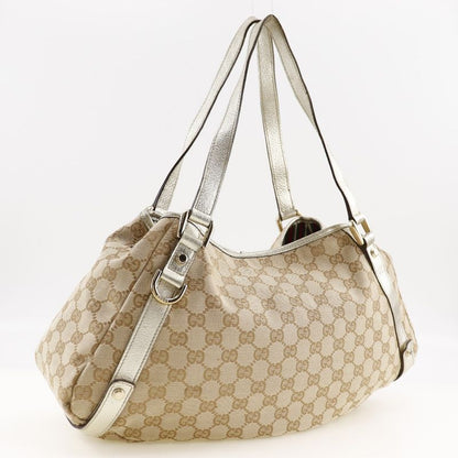 Gucci 130736 GG Canvas Beige Women's Tote Bag