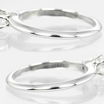 Tiffany & Co Solitaire 0.26ct Pt950platinum × Diamond #8 Ladies G Ring