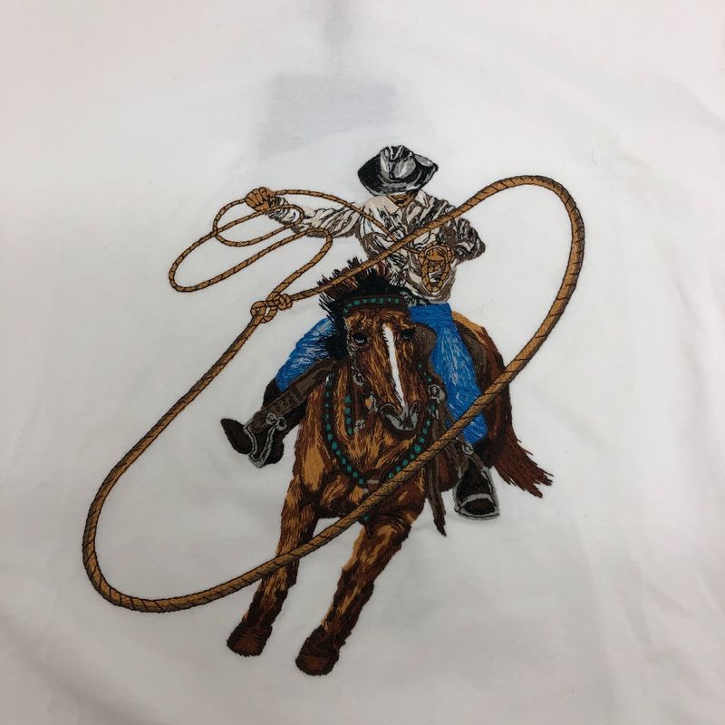 Louis Vuitton Short Sleeve T-shirt Graphic Embroidered 1afxnm Cotton White