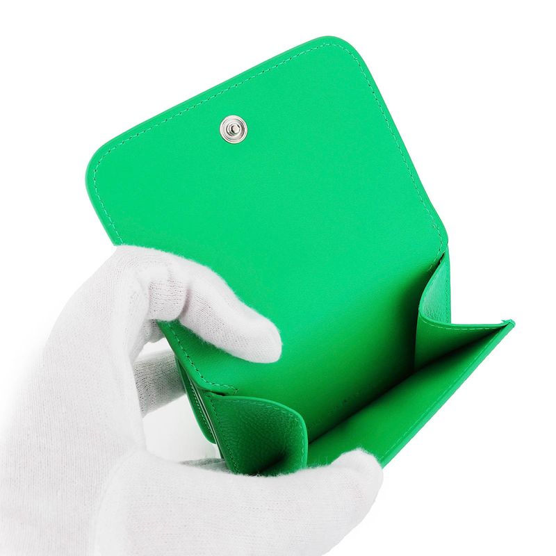 Balenciaga Trifold Wallet Cache Vivid Green
