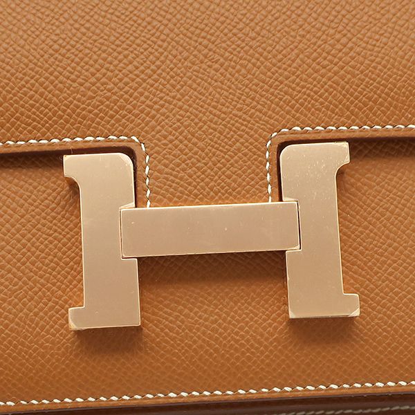 Hermes Shoulder Bag Constance 3 Mini Miroir Vaux Epson Gold Rose Gold Hardware